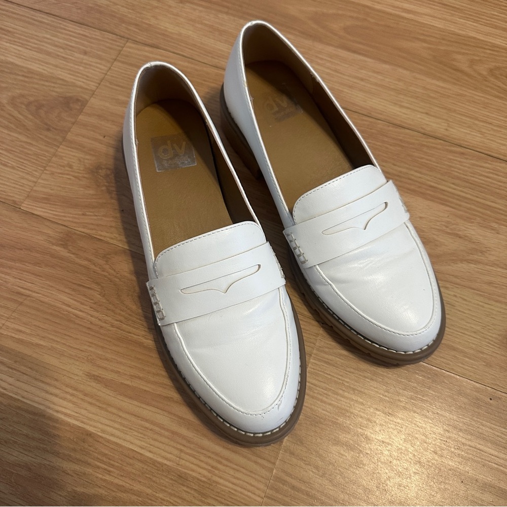 DV By Dolce Vita Catalina White Slip On Loafers Size‎ 8